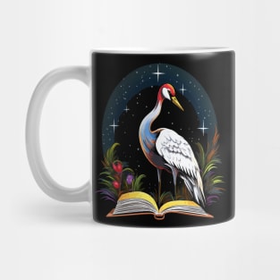 Whooping Crane Reads Book Mug